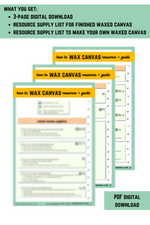Load image into Gallery viewer, How to Wax Canvas Resource &amp; Guide - PDF Download
