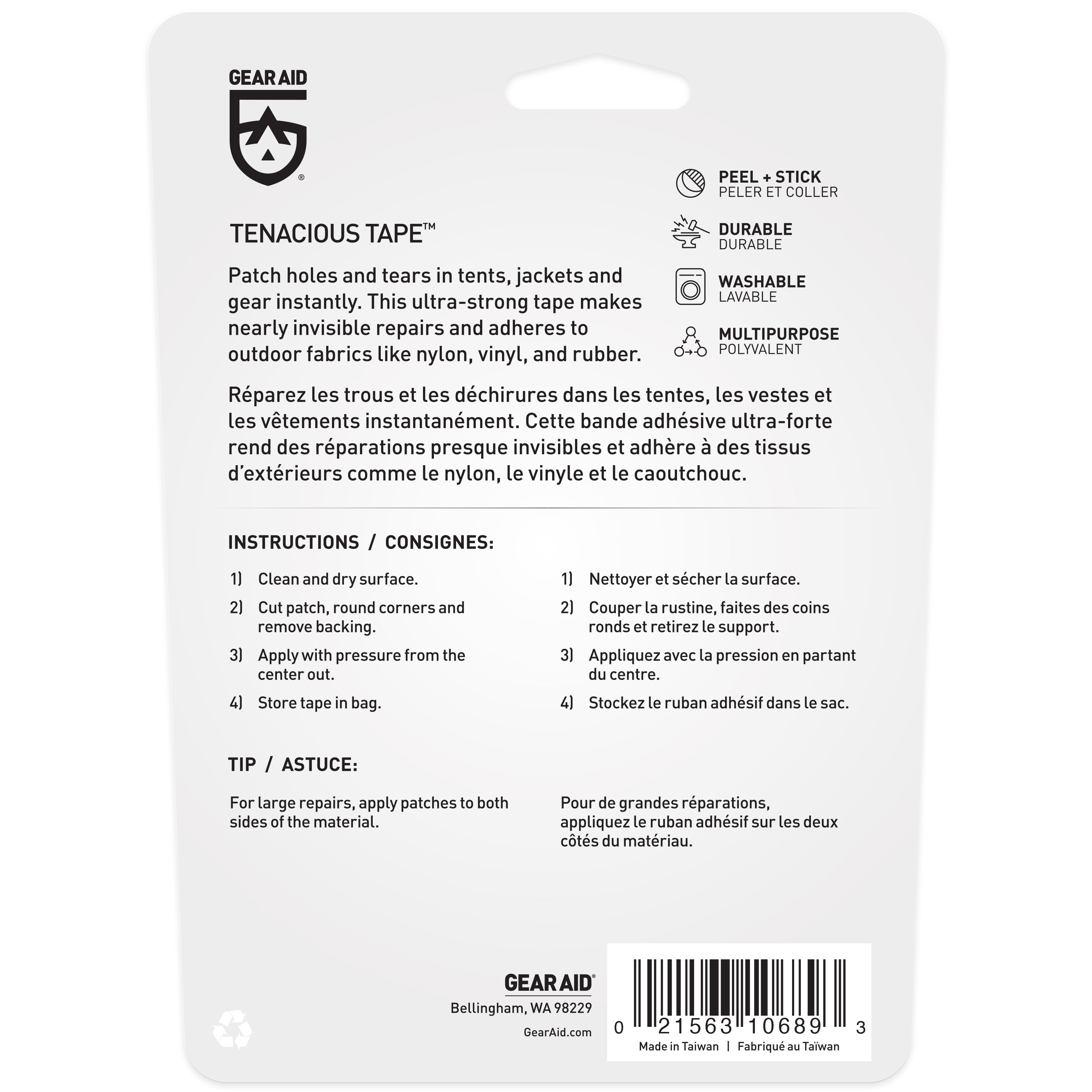 Tenacious Tape Black 3x20