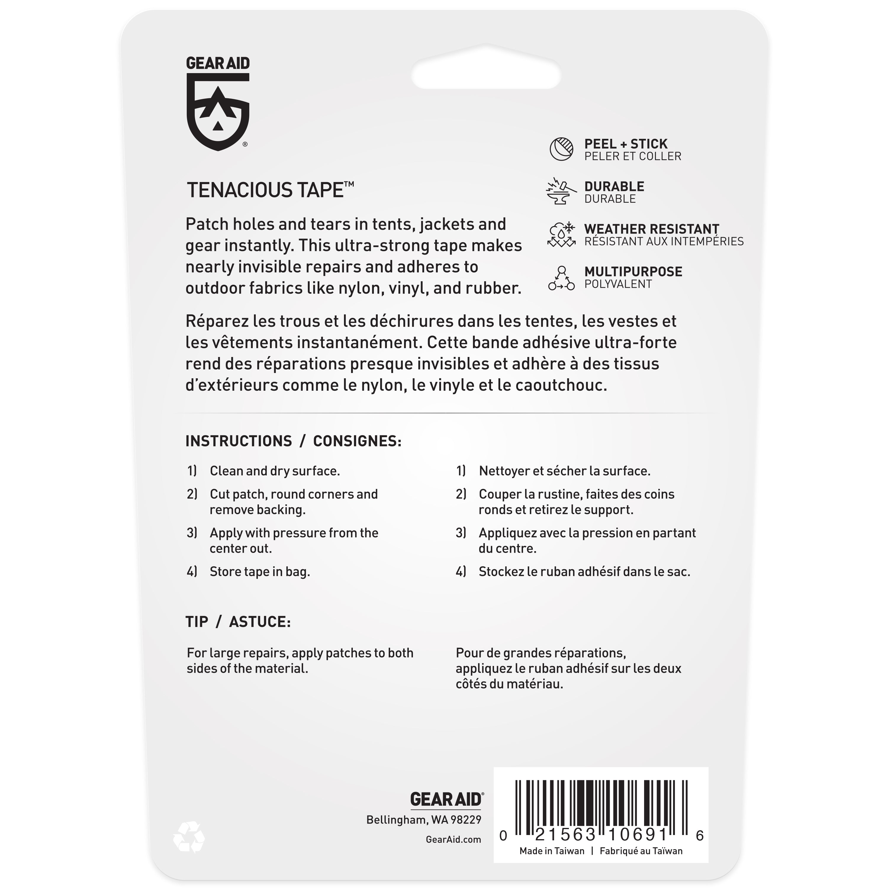 Tenacious Tape Clear 3x20