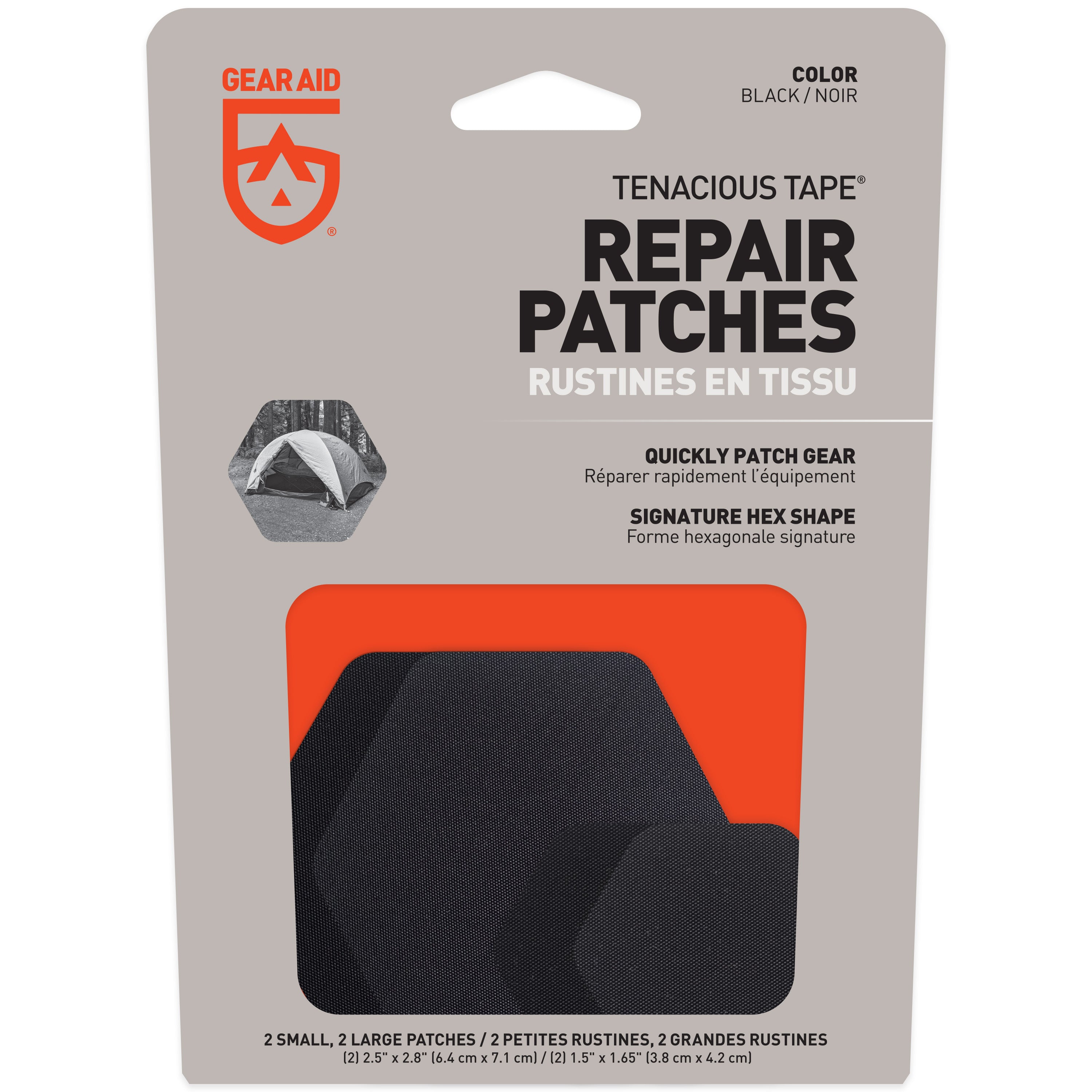 Tenacious Tape Patches Hex - Black