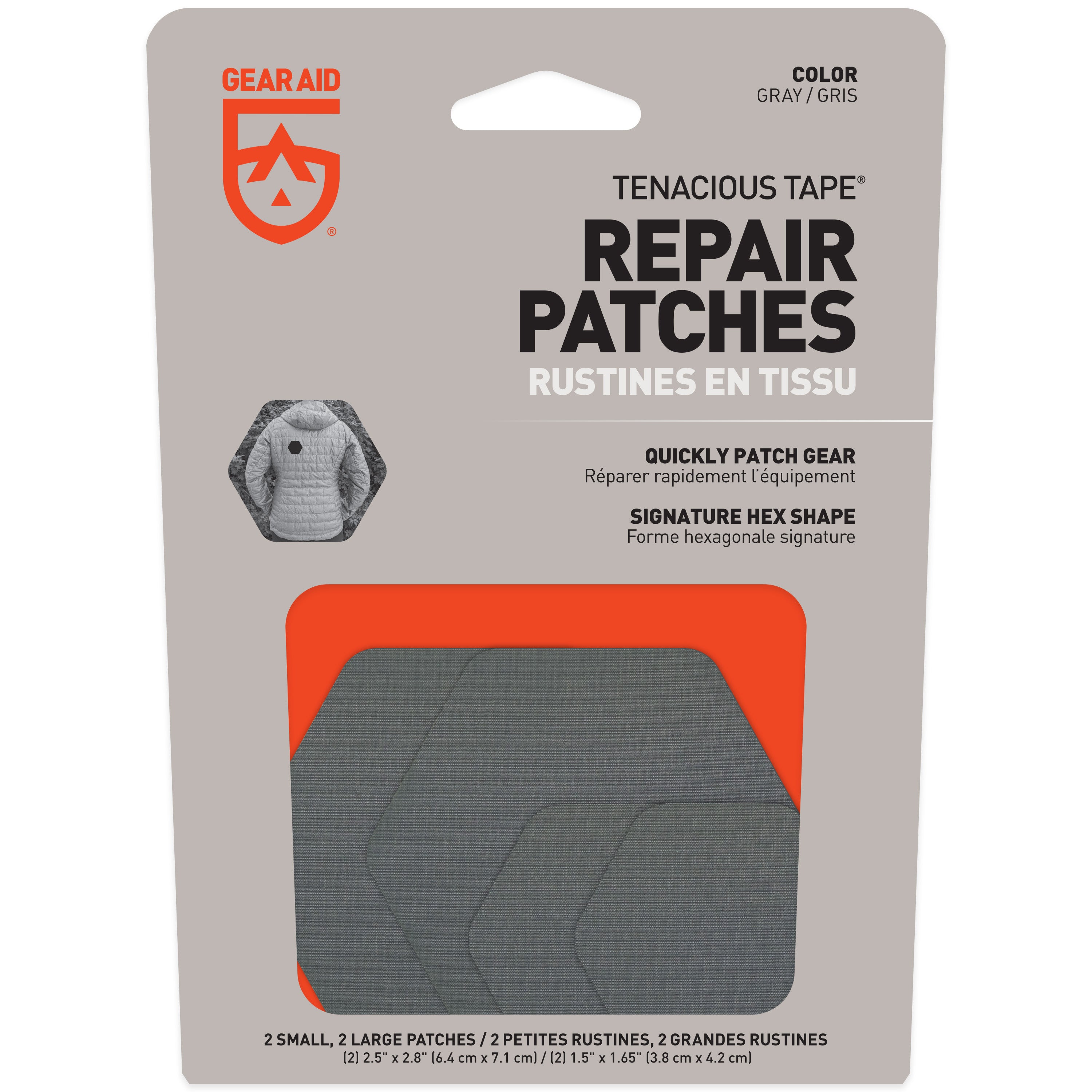 Tenacious Tape Patches Hex - Gray
