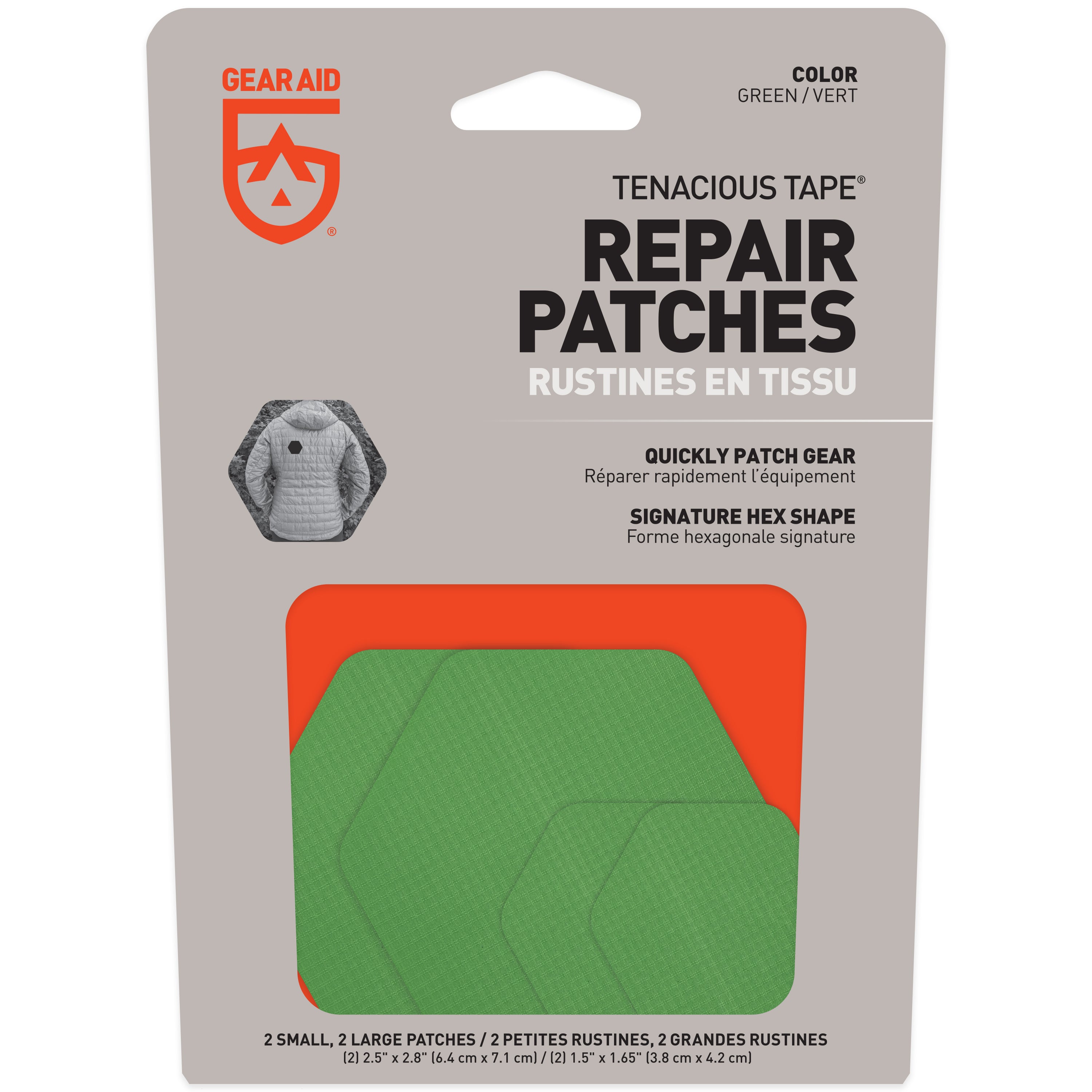 Tenacious Tape Patches Hex - OD Green