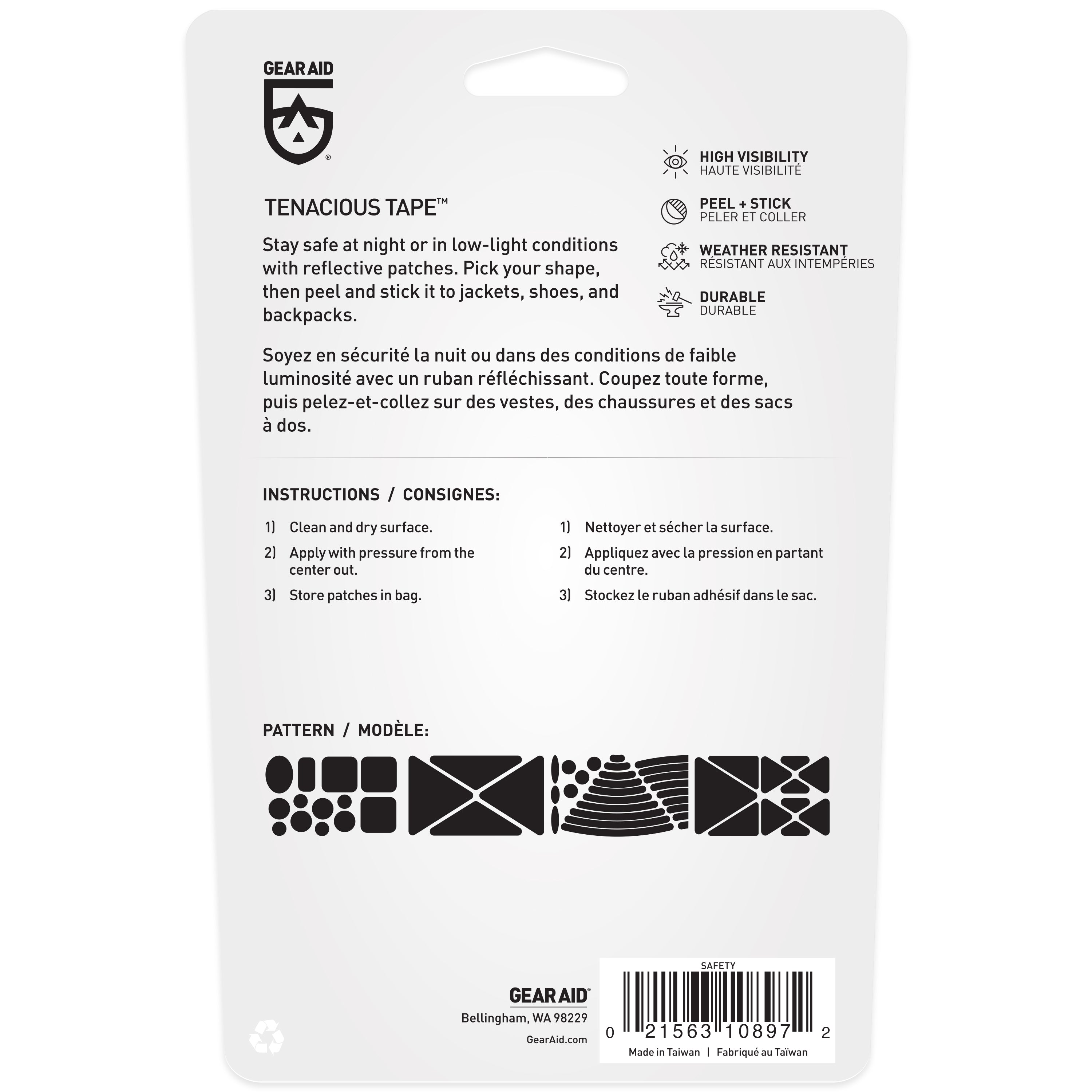 Tenacious Tape Reflective Patches