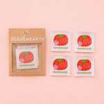 Load image into Gallery viewer, Tomato Pin Cushion Handmade Large Sewing Labels
