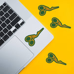 Load image into Gallery viewer, Stork Scissors Sticker - Vinyl Waterproof Sticker
