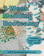 Load image into Gallery viewer, August 22 + 29: Two-Week Mending Bootcamp
