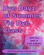Load image into Gallery viewer, June 10 or 25: Tie Dye Class

