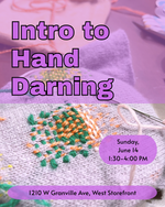Load image into Gallery viewer, June 14: Intro to Hand Darning
