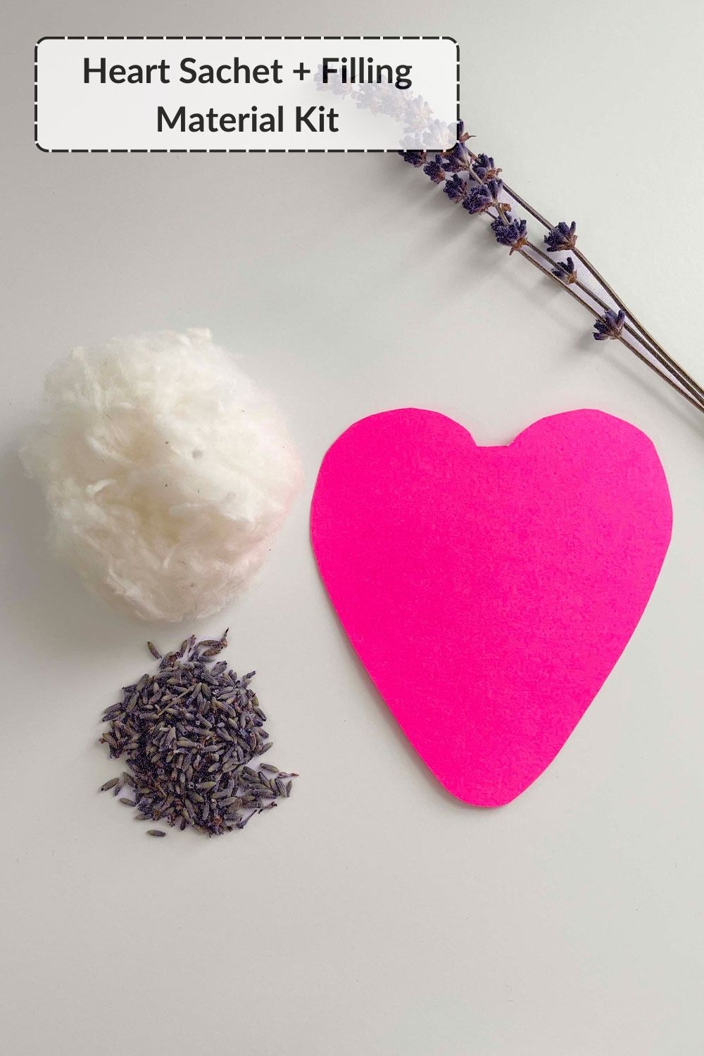 DIY Heart Sachet Filling