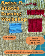 Load image into Gallery viewer, Nov 17: Swiss &amp; Scotch Darning Class
