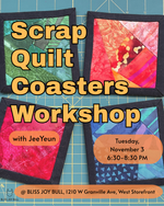 Load image into Gallery viewer, Nov 3: Scrap Quilt Coasters Workshop

