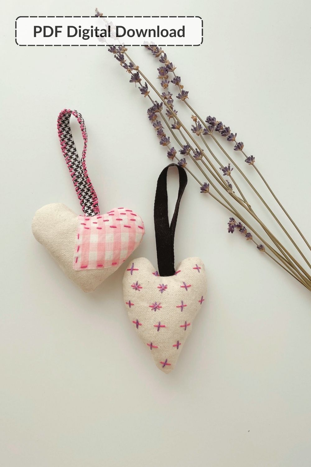 DIY Heart Sachet Sewing Pattern