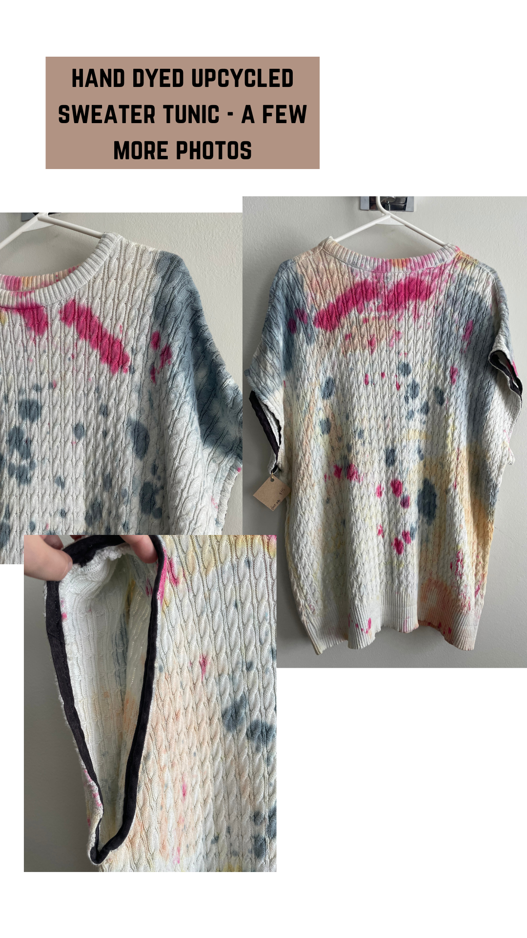 Upcycled Sweater Tunic - Sample Sale