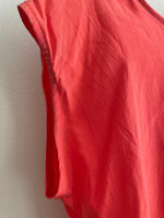 Load image into Gallery viewer, Silky Bow Blouse - Orange - Sample Sale

