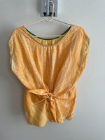 Load image into Gallery viewer, Silky Bow Blouse - Yellow - Sample Sale
