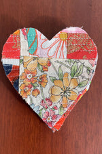 Load image into Gallery viewer, Heart-shaped crumb quilt sew-on patch. 
