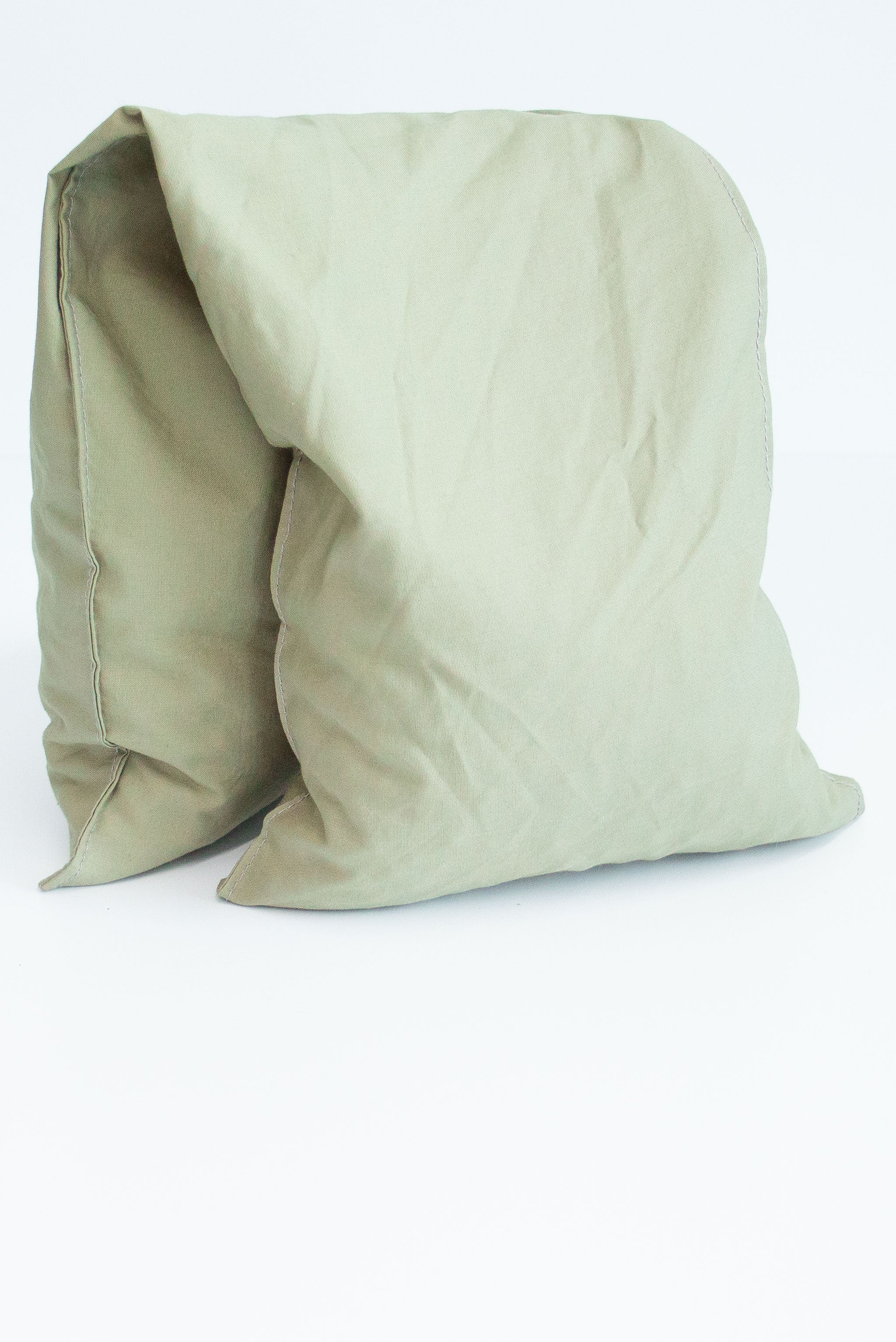 laurel green fabric grain bag folded in half